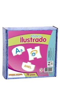 ALFABETO ILUSTRADO COM ENCAIXE 